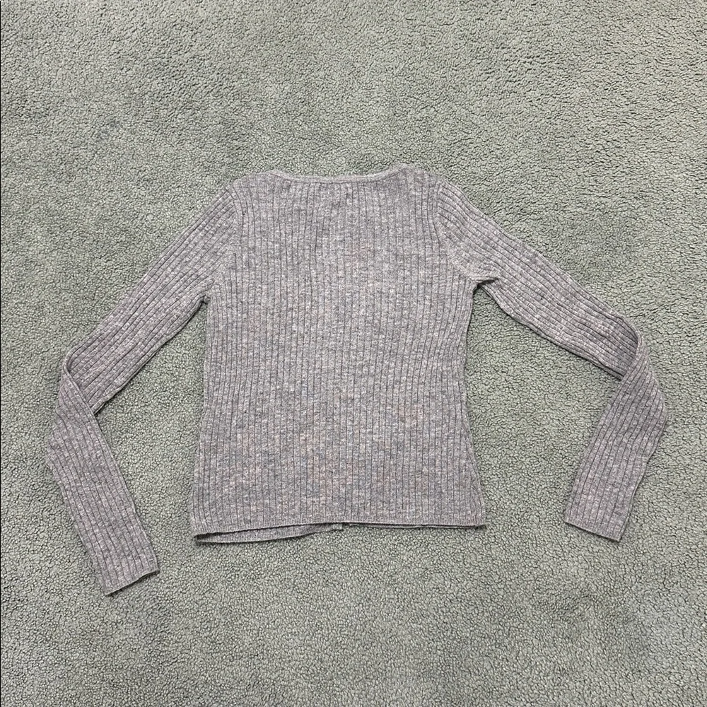 Lovers and Friends Baxter Cardigan Ribbed Pearl women’s size XS - Picture 3 of 8